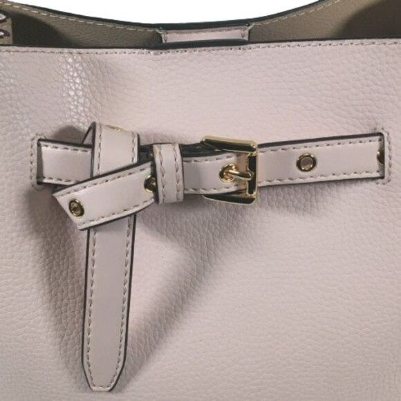 Michael Kors Small Pink Leather Bucket Crossbody Messenger Tote Bag Purse $348 - Picture 14 of 14